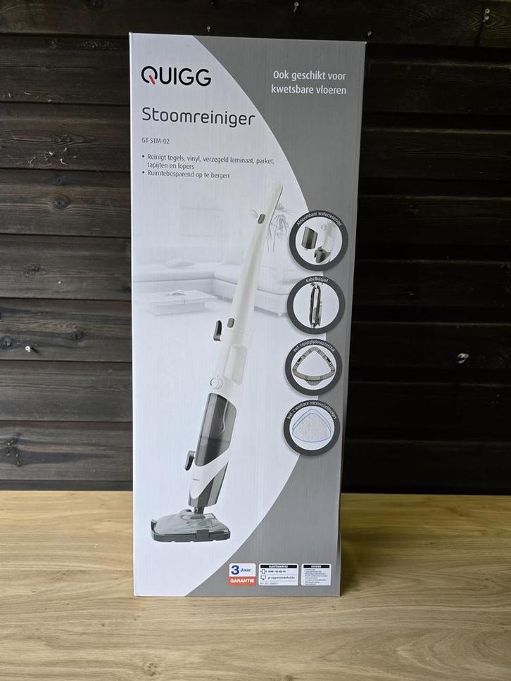 Quigg Stoomreiniger - Nieuw in doos!, Witgoed en Apparatuur, Stoomapparaten, Nieuw, Ophalen of Verzenden