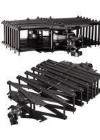 Plafondrailsysteem 3x3m met 3 Pantografen incl achtergr syst, Ophalen, Zo goed als nieuw, Complete fotostudio
