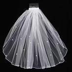 Korte bruidssluier, Verzenden, Nieuw, Wit, Accessoires