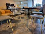 Glazen tafel | Zware kwaliteit | Ovaal 250 x 150 cm, Huis en Inrichting, Ophalen, Modern design, Gebruikt, 100 tot 150 cm