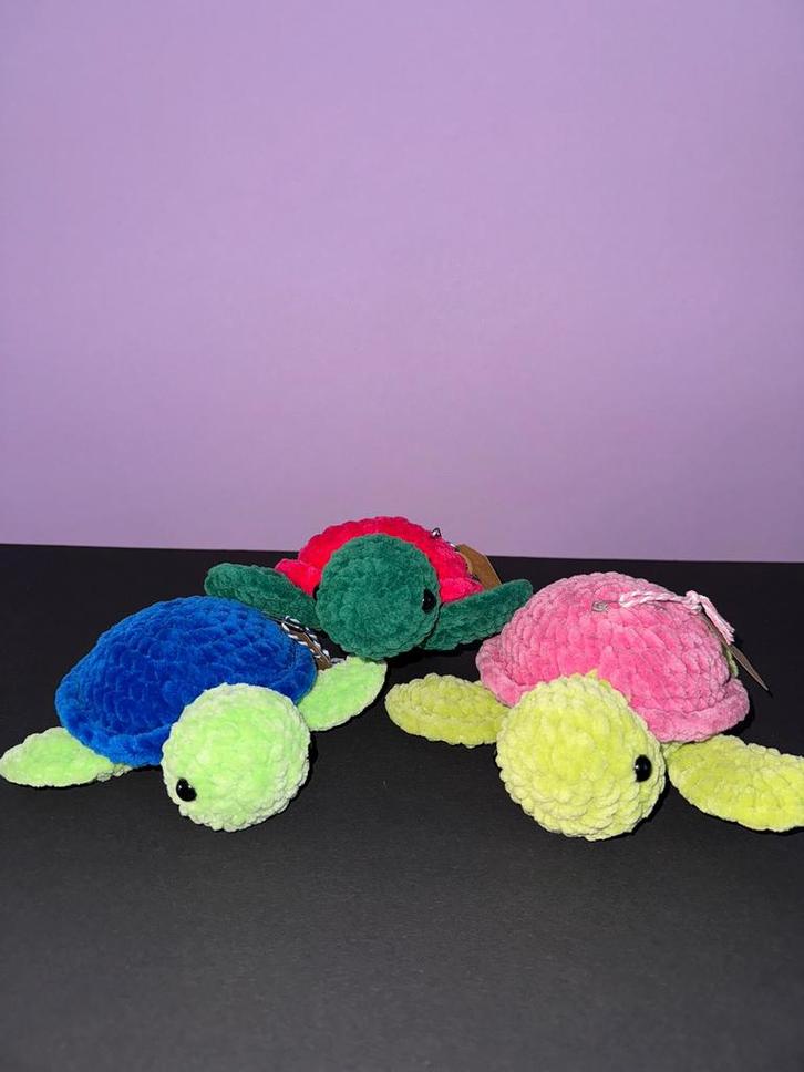 Zelf gehaakte schildpad, Hobby en Vrije tijd, Breien en Haken, Nieuw, Haken, Patroon of Boek, Ophalen of Verzenden