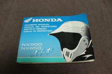 Honda NX500 NX650 Dominator 1994 instructie boekje manual beschikbaar voor biedingen