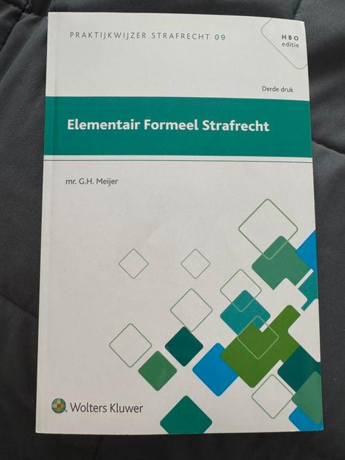 Elementair Formeel Strafrecht — 3e druk, Boeken, Studieboeken en Cursussen, Zo goed als nieuw, Alpha, Ophalen of Verzenden