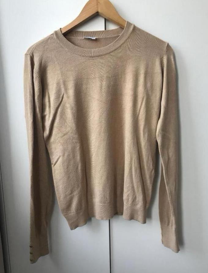 Pocopiano trui pullover maat M, Kleding | Dames, Truien en Vesten, Zo goed als nieuw, Maat 38/40 (M), Beige, Ophalen of Verzenden