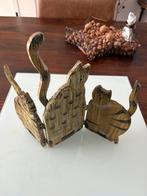 Houten katten raam decoratie lommertje, Ophalen of Verzenden, Gebruikt