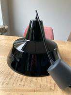 Vintage Emaille Hanglamp - Zwart - Ø34cm, Ophalen, Gebruikt, Metaal, Minder dan 50 cm