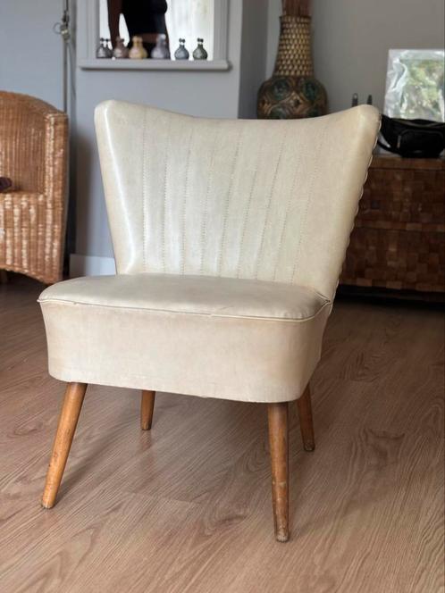 Retro cocktailfauteuil, Huis en Inrichting, Fauteuils, Leer, 50 tot 75 cm, Minder dan 75 cm, Ophalen
