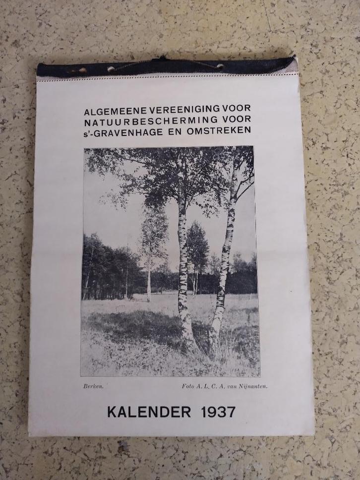 kalender 1937, Diversen, Kalenders, Ophalen of Verzenden