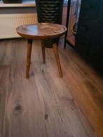 Bijzettafel mangohout, Ophalen of Verzenden, Rond, Minder dan 55 cm, 45 tot 60 cm