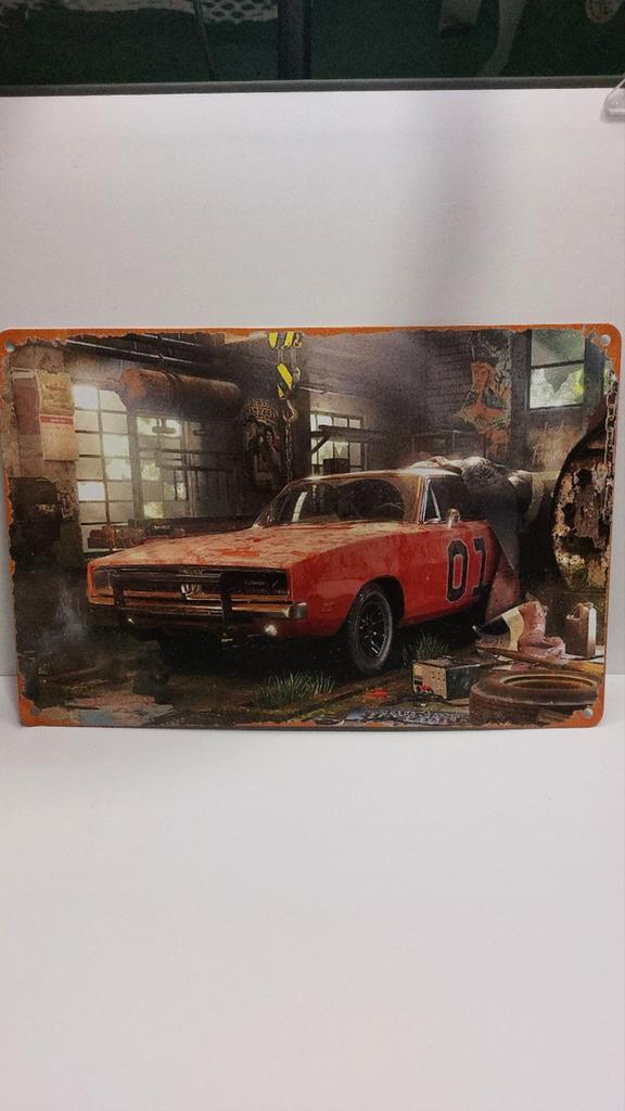 Wanddecoratie Aluminium - Klassieke Auto 20x30cm, Huis en Inrichting, Woonaccessoires | Wanddecoraties, Nieuw, Ophalen of Verzenden