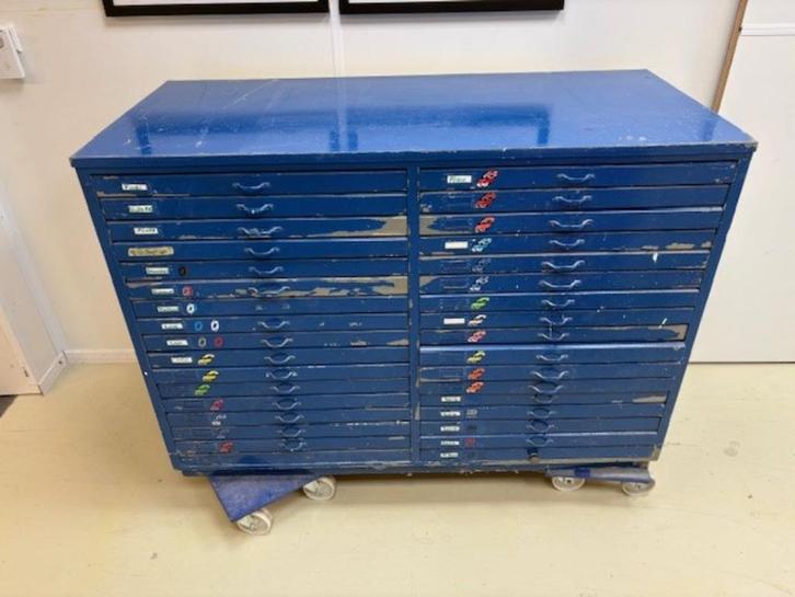 Tekenkast van beukenhout – 1405 x 650 x 1005 mm, Huis en Inrichting, Kasten | Overige, Gebruikt, Ophalen