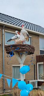 Geboorte ooievaar 3D op nest DIRECT BESCHIKBAAR, Kinderen en Baby's, Kraamcadeaus en Geboorteborden, Ophalen