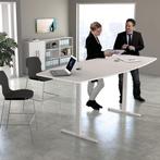 Zit sta vergadertafel Teamwork wit 250x105cm - Elektrisch, Verzenden, Elektrisch, Aylvalan 5 Bakkeveen, Meubelen-Online.nl