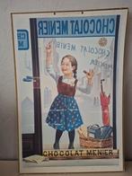 Vintage Chocolat Menier Reclamebord, Ophalen of Verzenden, Overige thema's