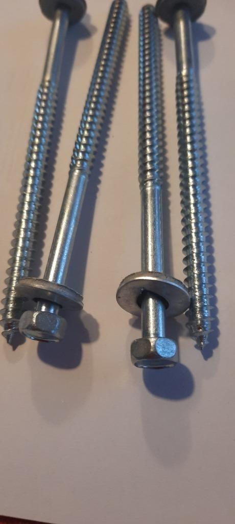 25-50st. gevel montage schroeven 6,5 x130 mm installatie dak, Tuin en Terras, Palen, Balken en Planken, Nieuw, Balken, 250 cm of meer