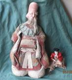 Grote japanse pop gofun hoofd van ongeveer 1900.Fukurokuju, Ophalen of Verzenden