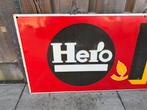 Hero emaille reclamebord, Verzamelen, Ophalen, Reclamebord, Gebruikt, I