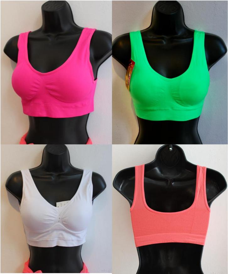 lingerie top comfort BH vulling WIT FUCHSIA GROEN ZWART SM, Kleding | Dames, Ondergoed en Lingerie, BH, Roze, Ophalen of Verzenden