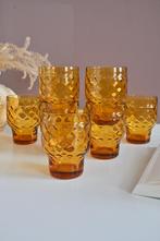 Set amberkleurige Pernod glazen, Verzamelen, Glas en Borrelglaasjes, Onbekend, Ophalen of Verzenden, Zo goed als nieuw, Onbekend