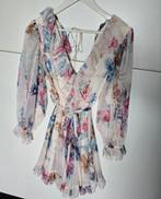Mooie jurkje met doorzichtige mouwen, Kleding | Dames, Jurken, Wit, Ophalen of Verzenden, Zo goed als nieuw, Maat 36 (S)