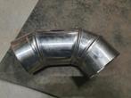 verstelbare bocht Kachelpijp  130mm RVS, Huis en Inrichting, Kachels, Ophalen of Verzenden, Gebruikt