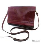 Italiaanse leren tas schoudertas 100% echt leer, Sieraden, Tassen en Uiterlijk, Tassen | Schoudertassen, Overige merken, Gebruikt