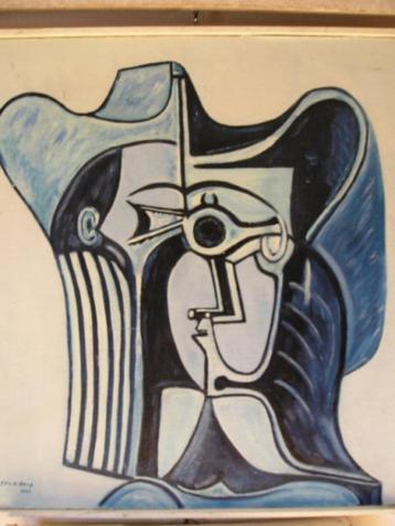 Stijl Pablo Picasso Femme au chapeau werk is  beschikbaar voor biedingen