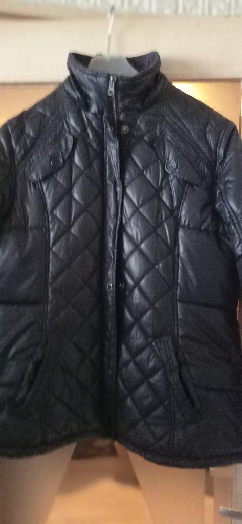 Dikke gewatteerde Brams Paris jas., Kleding | Heren, Jassen | Winter, Zo goed als nieuw, Maat 48/50 (M), Zwart, Ophalen of Verzenden