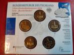 Duitsland 5 x 2 euro 2009 UNC -Saarland Ludwigskirche- ADFGJ, Postzegels en Munten, Munten | Europa | Euromunten, Ophalen of Verzenden