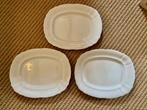 3x Antieke Petrus Regout Wellington platte schalen 39x32cm, Ophalen of Verzenden