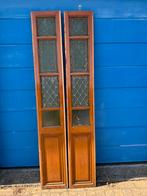2 Panelen met glas in lood ramen.  ., Huis en Inrichting, Kasten | Vitrinekasten, Ophalen, Gebruikt, 25 tot 50 cm, Glas