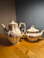 Vintage Theepot en Koffiepot met Bloemen, Verzenden