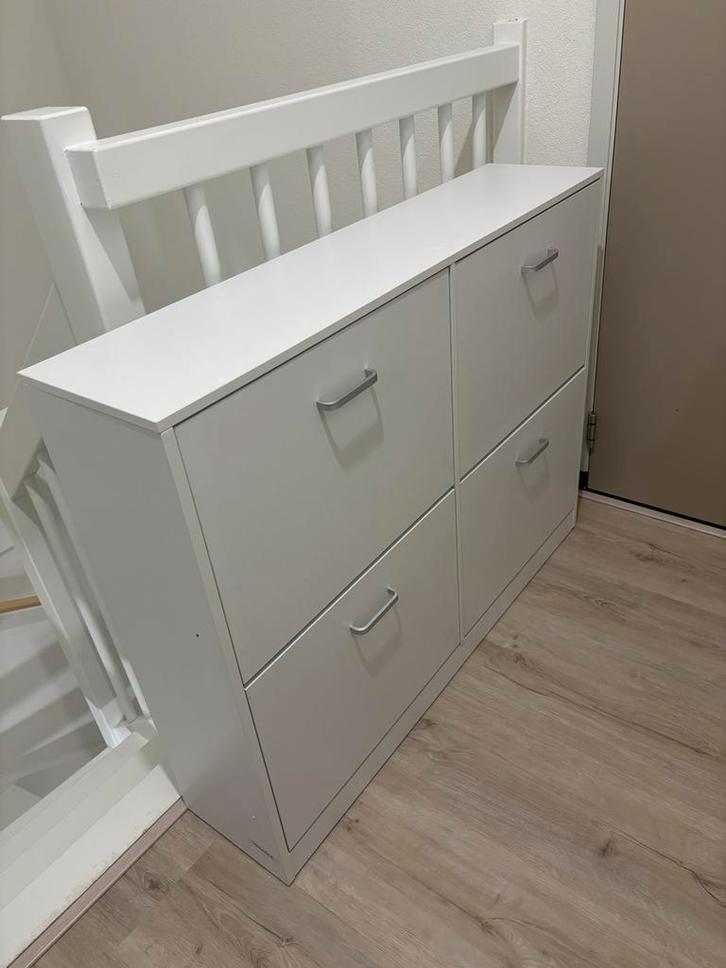Witte schoenenkast met 4 vakken, Huis en Inrichting, Kasten | Schoenenkasten, Nieuw, Ophalen of Verzenden