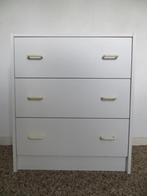 Eenvoudig wit ladekastje met 3 lades. Ongeveer 60 cm, Ophalen, Overige materialen, Gebruikt, Vintage