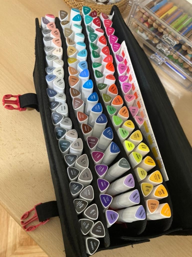 Arteza Everblend Art Markers, 120 kleuren in draagtas, Ophalen, Zo goed als nieuw, Overige typen