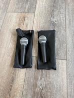 2 x shure sm 58, Muziek en Instrumenten, Ophalen of Verzenden, Zo goed als nieuw, Zangmicrofoon