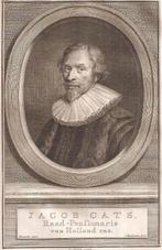 Portret Jacob Cats Raad-Pensionaris van Holland enz., Antiek en Kunst, Ophalen of Verzenden