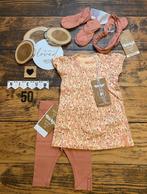 Baby girl dirkje setje jurkje leggging haarband slofjes 50, Kinderen en Baby's, Babykleding | Maat 50, Ophalen of Verzenden, Nieuw