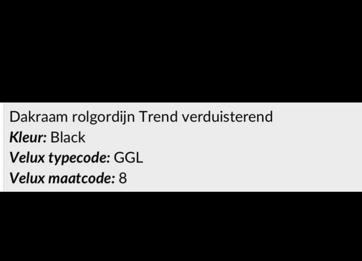 Velux Dakraam Rolgordijn - Verduisterend, Huis en Inrichting, Stoffering | Gordijnen en Lamellen, Nieuw, 100 tot 150 cm, 50 tot 100 cm