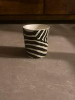 Zebra mok - zwart/wit, Zwart, Aardewerk of Porselein, Ophalen of Verzenden, Zo goed als nieuw