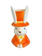 Paashaas Vaas - Oranje Decoratie, Antiek en Kunst, Antiek | Glas en Kristal, Ophalen of Verzenden