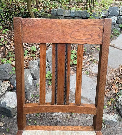 Haagse School stoel, Antiek en Kunst, Antiek | Meubels | Stoelen en Banken, Ophalen of Verzenden