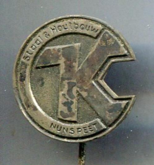 Staal & Houtbouw Nunspeet vakbond zilverkl speldje ( E_310 ), Verzamelen, Speldjes, Pins en Buttons, Zo goed als nieuw, Speldje of Pin