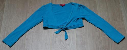 GIRLS bolero vestje ZGAN Maat 128/134 (Blauw), Kinderen en Baby's, Kinderkleding | Maat 128, Zo goed als nieuw, Meisje, Trui of Vest