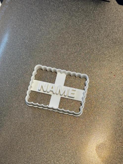 koekvorm met naam goed3d, Hobby en Vrije tijd, Taarten en Cupcakes maken, Nieuw, Bakvorm, Taarten of Cupcakes, Verzenden