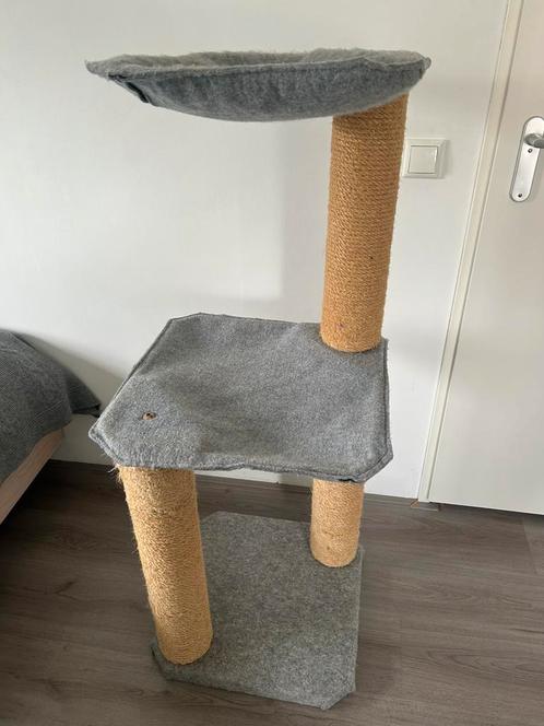 Quality cat krabpaal met wollen stof, Dieren en Toebehoren, Krabmeubelen, Zo goed als nieuw, Ophalen