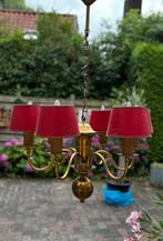 Vintage , brocante Franse hanglamp 6 armen, Huis en Inrichting, Lampen | Kroonluchters, Ophalen of Verzenden, Gebruikt, Metaal