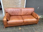 Vintage Baxter Arcon 3 zits bank in cognac leer, Huis en Inrichting, Banken | Bankstellen, Verzenden, Leer