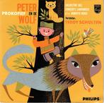 10" Prokofiev -Peter en de Wolf- Verteld door Teddy Scholten, Cd's en Dvd's, Vinyl | Klassiek, 10 inch, Orkest of Ballet, Gebruikt