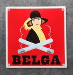Ajja Belga D.E. emaillen reclame bordje decoratie borden, Reclamebord, Ophalen of Verzenden, Zo goed als nieuw